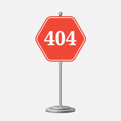 Concept page 404. Design 404 error. Illustration error page not found. A modern, linear design 404 page. Template reports that the page is not found.