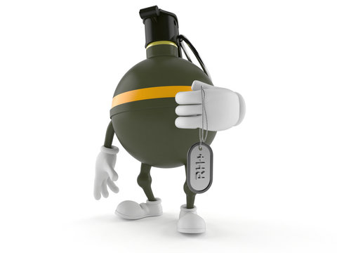 Hand grenade character