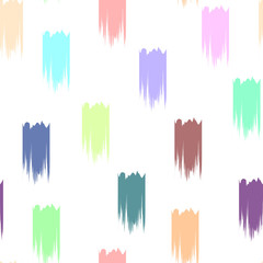 Vector hand painted abstract brush strokes pattern. Seamless repeat trendy background in pink, grey,