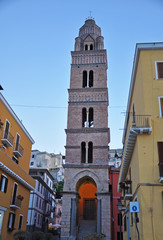 Fototapeta na wymiar Historic bell tower in Gaeta