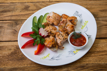 Meat, steak, shish kebab