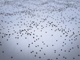 Futuristic hight technology background. Virtual 3D illustration as global network concept.