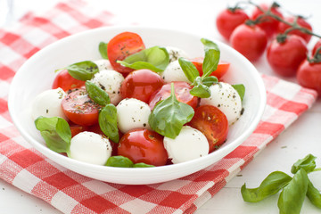 Caprese salad. Close up