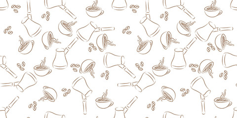 cezve coffee seamless