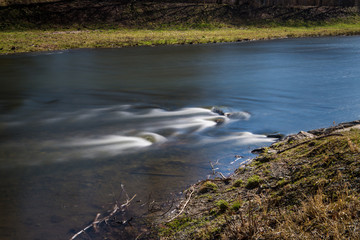 River rapids in the river