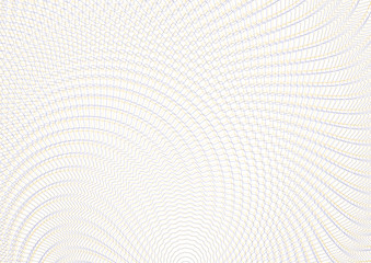 Guilloche vector background grid. Moire ornament texture with waves. Pattern for money warranty, certificate, diploma - 163291373