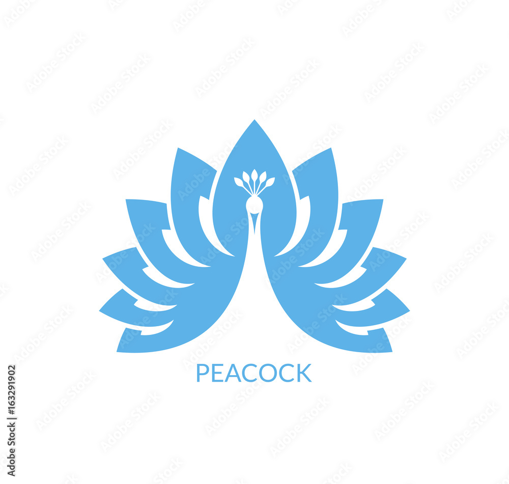 Poster Peacock. Logo