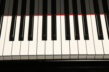 Fototapeta premium Piano keyboard. Close up