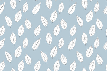 Leaves Pattern. Endless Background. Seamless