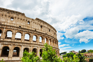 Fototapeta na wymiar Colosseum in Rome, Italy.