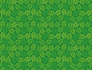 Leaves Pattern. Endless Background. Seamless