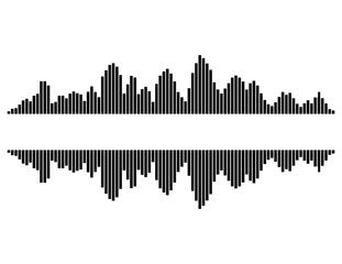 equalizer music sound wave vector symbol icon design.