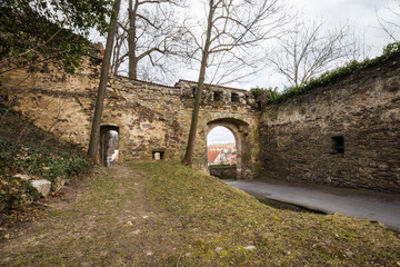 Fototapeta na wymiar Entrance to Ranis Castle