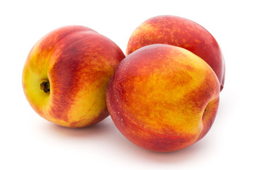 Peach. Fruit with isolated on white background.