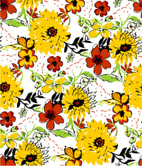 Seamless flower pattern