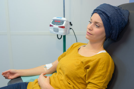Woman Undergoing Chemotherapy