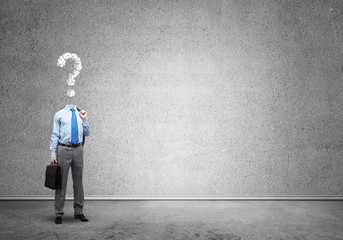 Obraz premium He is always thinking about money