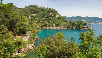 Fototapeta na wymiar Paraggi bay - Liguria sea - Portofino - Italy