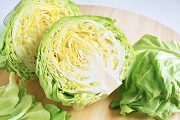 fresh head of cabbage