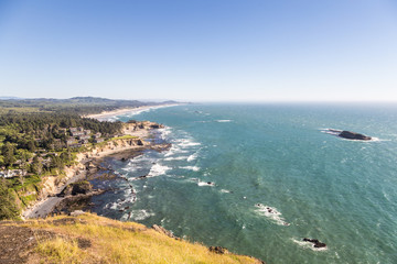 Pacific coast in Oregon, Northwest USA.