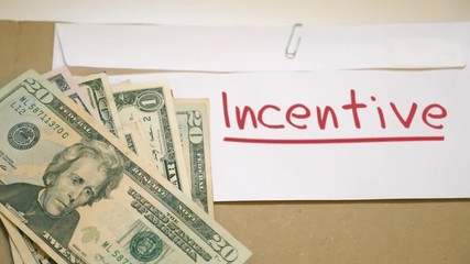 Paying incentive concept