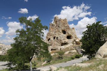 Naklejka premium Rock Formations in Cappadocia, Turkey