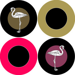 seamless flamingo pattern vector illustration - 163302571