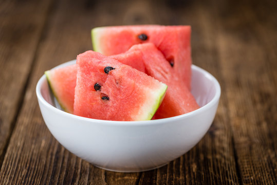 Portion of Fresh Watermelon (selective focus)