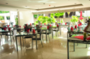 Blurry Hotel Restaurant