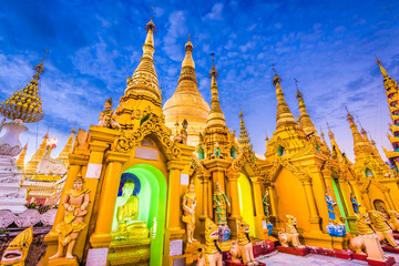 Shwedagon Pagoda in Myanmar