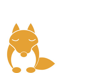 瞳を閉じたきつね