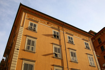 Typical mediterranean facade in Italy