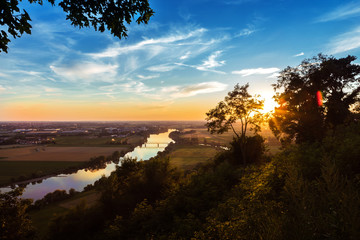 Blick auf Straubing / Sonnenuntergang