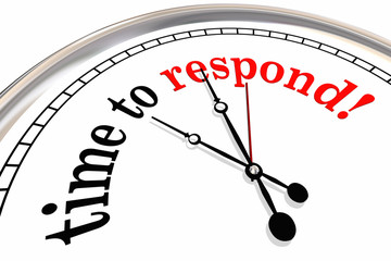 Time to Respond Clock Responsive Service 3d Illustration
