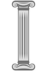 Obraz premium Cartoony Greek Pillar