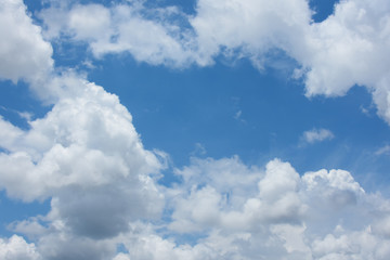 Obraz na płótnie Canvas Blue sky background with cloud strom
