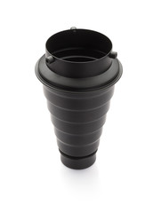 spot conical attachment for studio flash on white background no logo or trademark