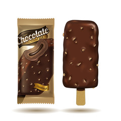 Chocolate ice cream bar