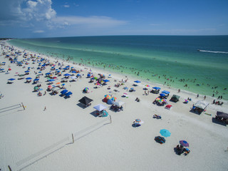 Aerial view of Florida Beach in Summer
