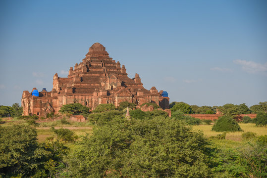 Dhammayangyi ancient pagoda in Bagan archaeological site, famous destination in Mandalay Region, Myanmar (Burma) and Southeast Asia