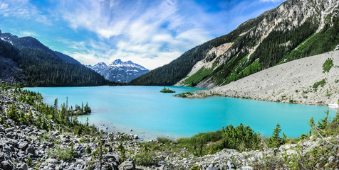 Obraz na płótnie Canvas Joffre Lakes, British Columbia, Canada - June 30, 2017