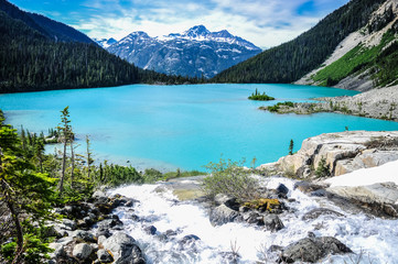 Joffre Lakes, British Columbia, Canada - June 30, 2017