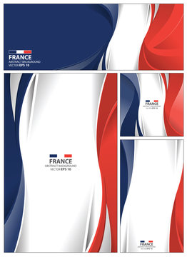 Abstract France Flag Background
