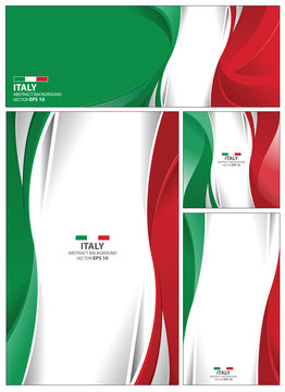 Abstract Italy Flag Background