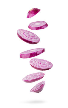 sliced  red onion