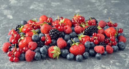 Fresh forest berries