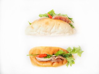 Sandwich vietnamese food isolated