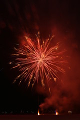 Obraz premium Independence day 4th of July fireworks at Coney Island Brooklyn NY 2017. Super hi-quality 36mpx, very ow noise