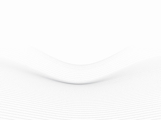 Dots wave white 3d background