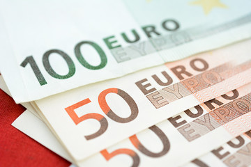 Money, Euro currency (EUR), bills and coins